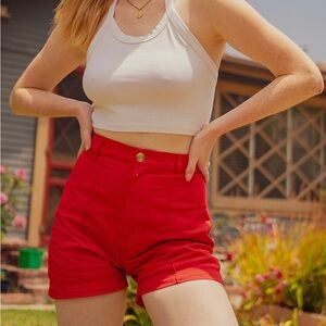 Big Bud Press Red Western Shorts Large